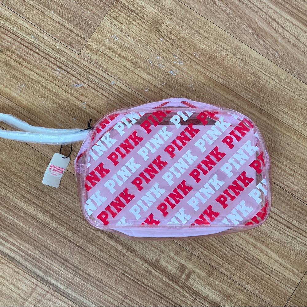 Pink Logo Cosmetic Bag